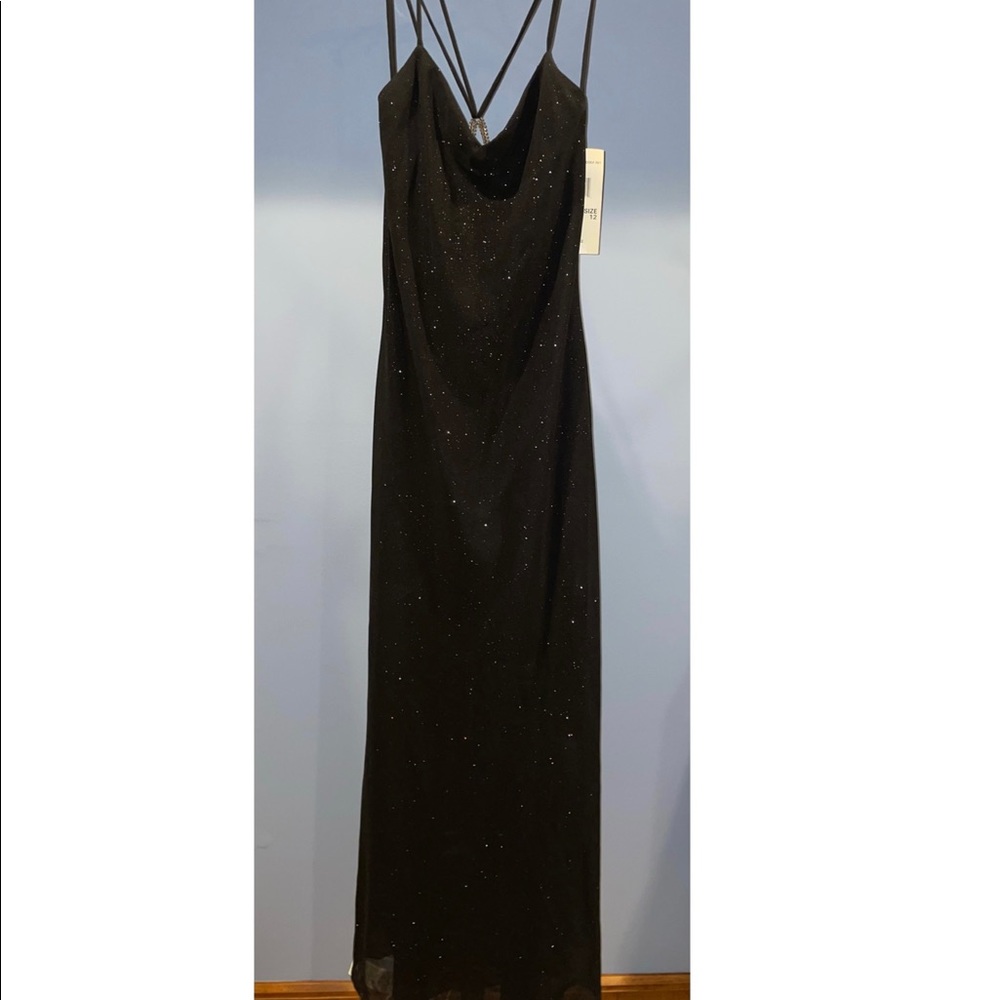 Black Sparkly Evening Gown